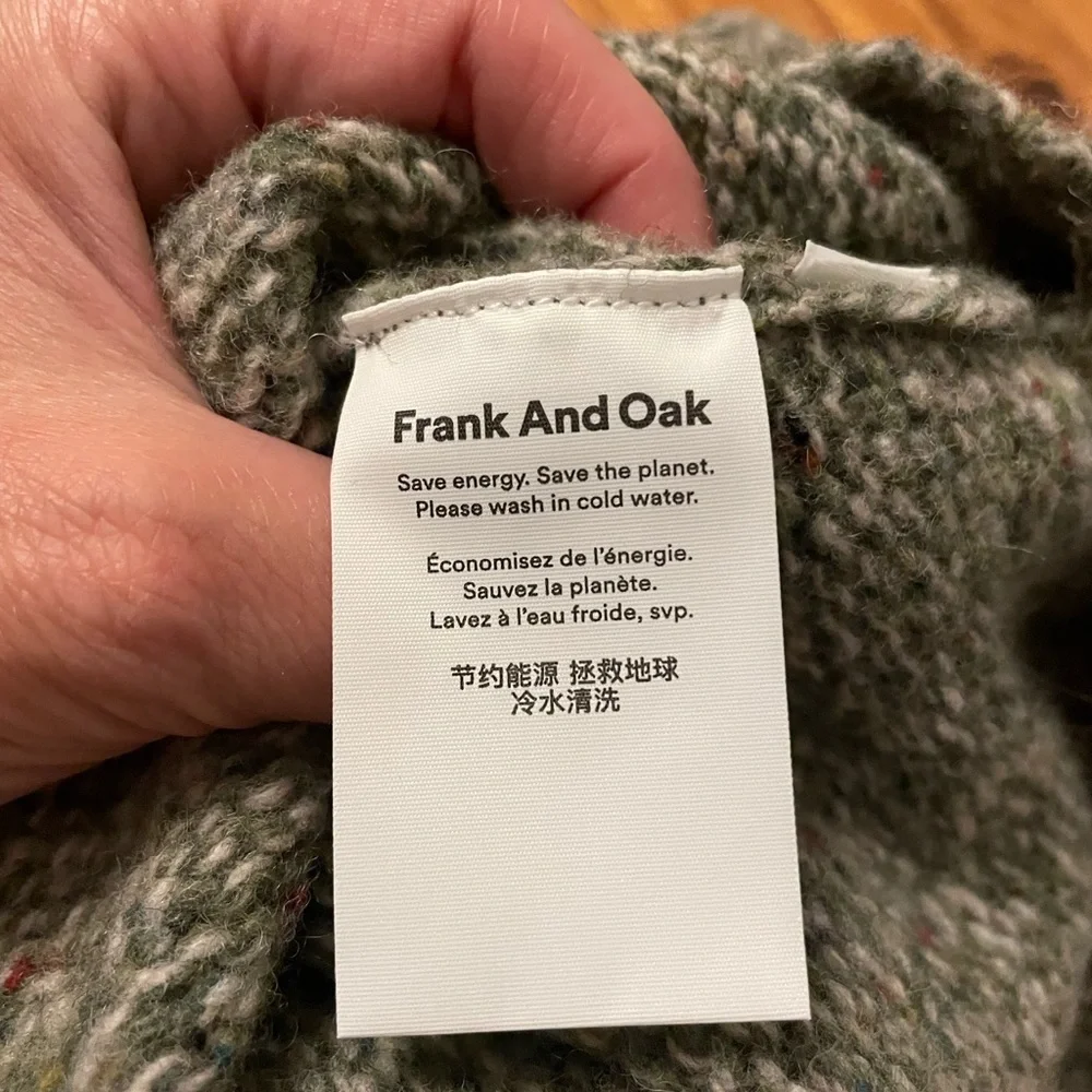 Frank & Oak Men's Crewneck Sweater in Gray - Picture 3 of 4